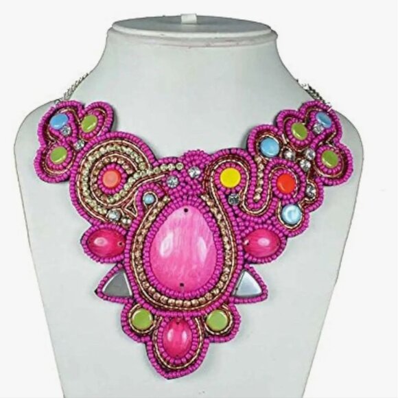 Vintage Bead Bib Necklaces - Picture 5 of 6